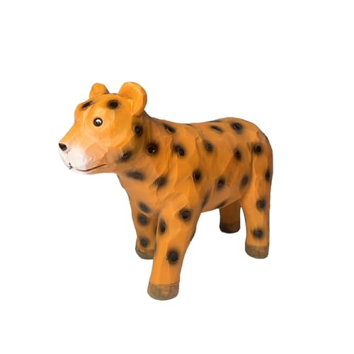 Safari Animal Figurines, leopard figurine, Wild Animal Statues, Hand Painted Jungle Animal Sculptures, Educational & Decorative Wild Life Figures, African animal sculptures decor - color: Leopard