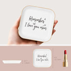 Birthday Gifts for Mom – Jewelry Tray with Heartfelt Message, Thoughtful Thanksgiving Gifts for Mom, Moms Birthday Gift Ideas, Trinket Jewelry Dish for Rings and Jewelry - style: Mom