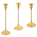 3PCS Candlestick Holders, Taper Candle Holder for Candlesticks, Metal Taper Candle Holders Glaceful Decor Set for Wedding Centerpieces, Christmas, Birthday Party, Holiday Dinning Table Décor