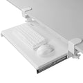 VIVO Small Keyboard Tray, Under Desk Pull Out with Extra Sturdy C Clamp Mount System, 20 (26 Including Clamps) x 11 inch Slide-Out Computer Platform Drawer, White, MOUNT-KB05ES-W - color: White, size: 20 inch