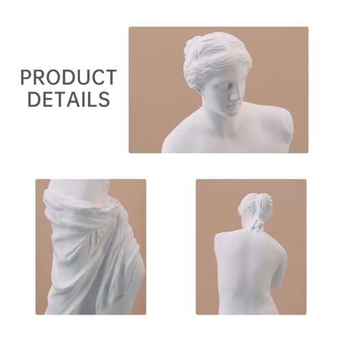 Venus de Milo Statue, 11 Inches Greek Goddess Aphrodite Resin Sculpture, Beautiful Roman Mythology Art Figurine Ornament for Home or Office Decor (Venus Sculpture) - style: Venus Sculpture