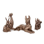 Howard Elliott Collection Chipmunk Sculpture, Antique Brass Ceramic Figurine with Metallic Finish, Decorative Accent for Shelf, Table & Living Room Home Decor Display, 7.25 x 4.5 Inch - style: Chipmunk