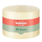 BOLSIUS 6" W x 4" H 3 Wick Pillar Candle Ivory - size: 4 x 6 Inches