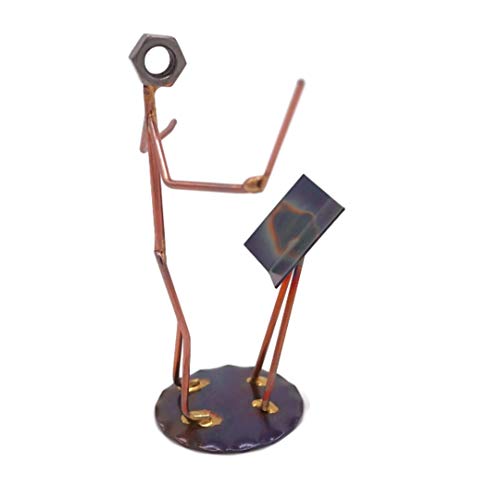 Musical Director Handmade Metal Figurine by Rock Creek Metal Craft - Hand Welded Metal Art & Recycled Metal Sculptures - Unique Desk Accessories, Medical Office Decor, & Musical Director Gifts - style: Musical Director