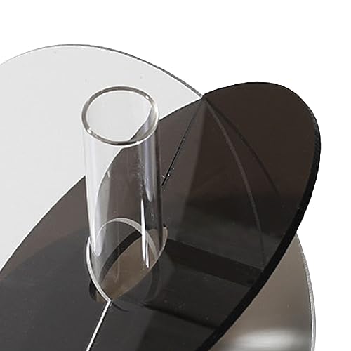 Acrylic Geometric Flower Vase Fine Detail Nordic Simulated Flower Vase Acrylic Geometric Minimalist Vase Decoration for Living Room Table Disc