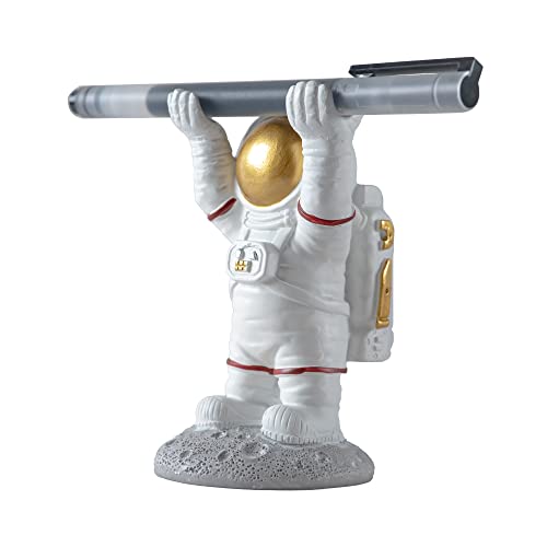 BUTILIVEEN Astronaut Pen Pencil Holder Stand for Desk, Resin Pen Display Stand Pencil Display Holder for Home Office Gifts, Standing Astronaut Pen Holder - style: Pen Stand