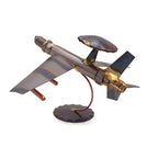 AWACS Plane Collectible Handmade Metal Art Figurine, Desk Accessories, Trophy, Boss Gift, Home Office Décor, Airplane - style: AWACS Plane