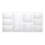 VanEnjoy White Square Ceramic Artist Paint Palette,Porcelain Watercolor Palette,Ceramic Mixing Tray for Watercolor Gouache Painting