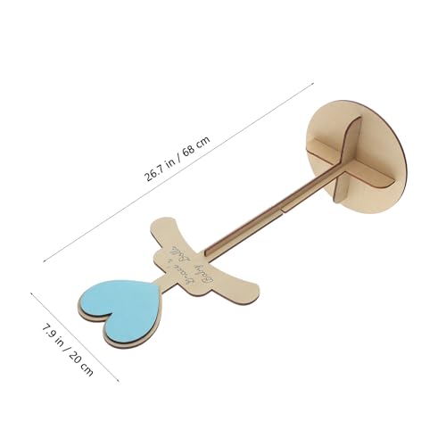 Alipis Child T Shirt Display: Wood Stand Shirt Rack - Portable Hanging Black - Baby Clothes Hanger Rack for Clothing Garment Retail Vendor - color: Khaki