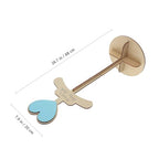 Alipis Child T Shirt Display: Wood Stand Shirt Rack - Portable Hanging Black - Baby Clothes Hanger Rack for Clothing Garment Retail Vendor - color: Khaki