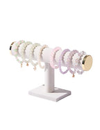 Bracelet Holder Stand,Bracelet Organizer Display for Selling,Bangle Organizer for Women,Watch Storage Holder for Men,Jewelry Business Supplies (Beige + metal lid) - style: Style 1 （Beige 1 Tier ）