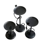 Lily’s Home Art Deco Climbing Vine Pillar Candle Holders, Steel, Black, Set of Three. Candles NOT Included - color: Climbing Vine