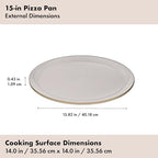 OXO Good Grips Non-Stick Pro Ceramic Coated Metal Bakeware 15” Pizza Pan – Biscuit - color: Biscuit, size: 15” Pizza Pan