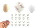 Small Clear Display Stand Ring Holder | 30 PCS (0.6 Inches) | Round Beveled Pedestal for Dragon Ball, Golf, Baseball, Egg, Spheres, Marble | Hold Up to 10lb | Perfect for Small Collections - size: Stand: 0.6 in-30 pcs