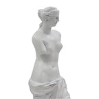 Venus de Milo Statue - Handcrafted Resin Sculpture 11 Inch Tall White Greek Goddess Art | Museum Replica for Home Decor, Office Desk, Bookshelf Display | Roman Aphrodite Mythology Decor