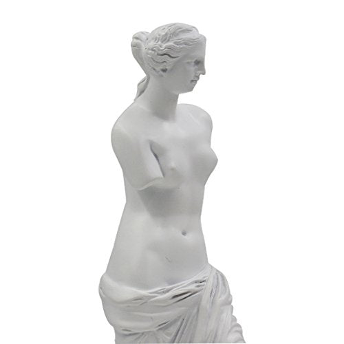 Venus de Milo Statue - Handcrafted Resin Sculpture 11 Inch Tall White Greek Goddess Art | Museum Replica for Home Decor, Office Desk, Bookshelf Display | Roman Aphrodite Mythology Decor
