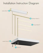 VLANDO Jewelry Stand Organizer with Ring Holder, Jewelry Holder Organizer with Tray, Necklace Holder Bracket Holder Earring Holder - White - color: White