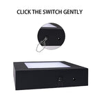 LED Multimodal Multicolor Light Stand Base - Black Square Display Base for 3D Crystal Glass Art - USB/Battery Powered Crystal Stand - color: C-multi-mode Black Base