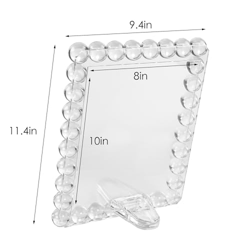 Crystal 8x10Inch Picture Frame, Wedding Frame Tabletop Display, Display Pictures 8''x 10'', Comes with Gift Box - color: Clear, size: 8x10 inch/XL