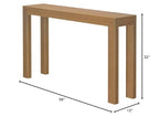 Plank+Beam Modern Solid Wood Console Table, 56 Inch, Sofa Table, Narrow Entryway Table for Hallway, Behind the Couch, Living Room, Foyer, Easy Assembly, Pecan - color: Pecan, size: 56 Inch