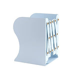 MSDADA Adjustable Bookends, Bookends for Heavy Book, Expandable Book Organizer for Office, School, Libraries, Extends up to 19 inches (Light Blue) - color: Light Blue