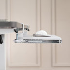 VIVO Small Keyboard Tray, Under Desk Pull Out with Extra Sturdy C Clamp Mount System, 20 (26 Including Clamps) x 11 inch Slide-Out Computer Platform Drawer, White, MOUNT-KB05ES-W - color: White, size: 20 inch