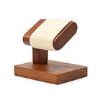 Solid Wood Single Watch Display Stand for Men Jewelry Watch Showcase Stand Display (Beige) - color: Beige