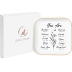 Christian Gifts for Women - Jewelry Tray，Confirmation Gifts for Teen Girls, Bible Verse Gift, Religious Gifts for Women, Baptism Gifts for Girl, Great Gift for Daughter’s Confirmation (You Are) - style: You Are