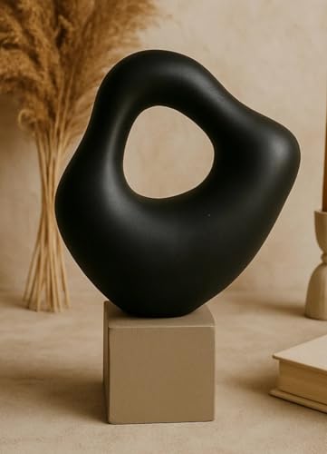 Modern Home Decor, Decorative Abstract Sculpture, Hand Painted Statue Decor, Modern Sculpture for Office Decor, Minimalist Statue, Modern Stoneware Statue (Object-6) - color: Object-6
