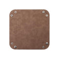 siduater Valet Tray Desktop Storage Organizer – Vegan Leather Catchall Bedside Vanity Tray Nightstand Caddy Holder for Remote Controller, Watch, Keys, Phone, Wallet, Coin, Jewelry, Stone Brown - color: Stone Brown