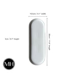 Elegant Ceramic Kitchen Sink Caddy & Bathroom Countertop Tray - Versatile Ceramic Vanity Tray for Home Organization & Decor, Durable & Microwave Safe, 11.8" x 4.1" x 0.8" - size: 11.8" x 4.1" x 0.8"