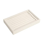 Pangkeep Ring Holder Display Tray Jewelry Organizer Stands for Selling Rings Earrings Show (Beige) - color: Beige