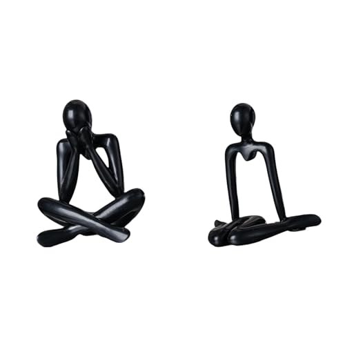 Baoblaze Abstract Thinker Figure Sculpture Decorative Collectible Modern Statue Ornament for Living Room Bedroom Bookshelf Cabinet Home Decor