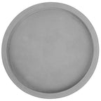 MyGift 11-inch Modern Gray Concrete Round Bathroom Vanity Tray, Cologne and Perfume Tray for Dresser Top - color: Gray-11 Inch Round