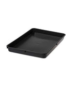 Gardener's Supply Company Small Plant Tray | Multi-use Durable Plastic Tray for Indoor & Outdoor Plants, Seed Starting & Potted Succulents, Flowers | 22-5/8" L x 15-1/2" W x 2" Deep - Black