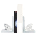 Bookends Decorative Bookend Crystal Diamond Book Ends Light Luxury Hold Books Bookends Villa Showcase Book Stoppers Desk Book Organizer
