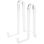 Plymor Clear Acrylic Ribbon-Style Display Easel, 7.5" H x 4" W x 6" D - size: 7.5" x 4" x 6"