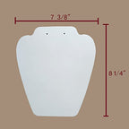 12 PCS White Velvet Jewelry Necklace Display Stand, Jewelry Display for Selling and Shows, Necklace Easel Stand, Collapsible Jewelry Necklace Bust Stand