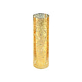 WGVI Hurricane Candle Holder Sleeve, W: 3", Ht: 10", Gold Speckled Glass Cylinder Open Both Ends, Chimney Tube Shade, 1 Piece - size: 3x10"H