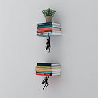 Artori Design Floating Bookshelf for Kids, Invisible Metal Book Shelf, Wall Decore Book Lovers Bookshelf (Wondershelf+Supershelf) - size: Wondershelf + Supershelf