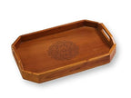 Vesta Homes Extra Large Wooden Serving Tray for Home, Kitchen, Breakfast, Restaurant, Office Organizer, Dining Table | Premium Acacia Wood |18 * 12 * 3 Inches | Handcrafted in India - size: 18" x 12" x 3" (Single Tray)
