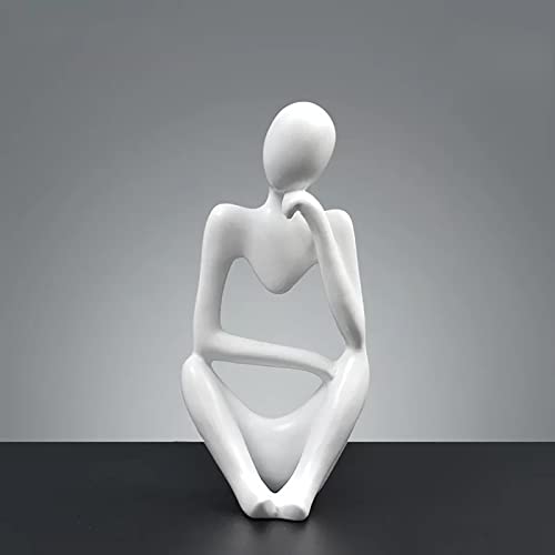 BK&MF Art Abstract Sculpture,Ornament Figurine Figurine Resin Craft Modern Creative Desk Statue for Statue Home Decoration,G - color: G