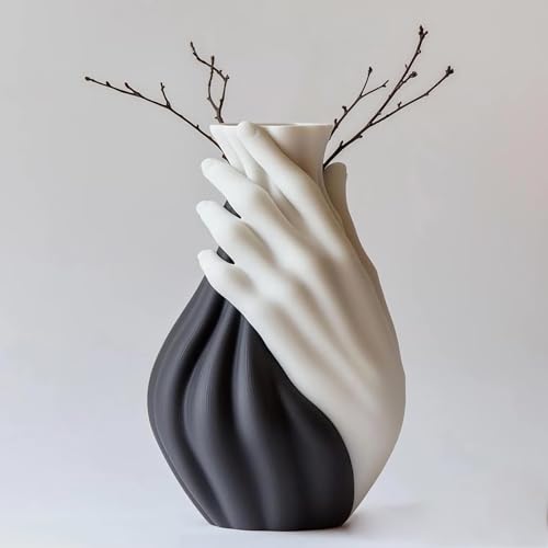 Tender Hold Artistic Vase ，Modern Home Decor Centerpiece for Flowers, Unique Wedding and Room Decoration Gift