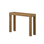 Plank+Beam Modern Solid Wood Console Table, 46 Inch, Sofa Table, Narrow Entryway Table for Hallway, Behind The Couch, Living Room, Foyer, Easy Assembly, Pecan - color: Pecan, size: 46 Inch