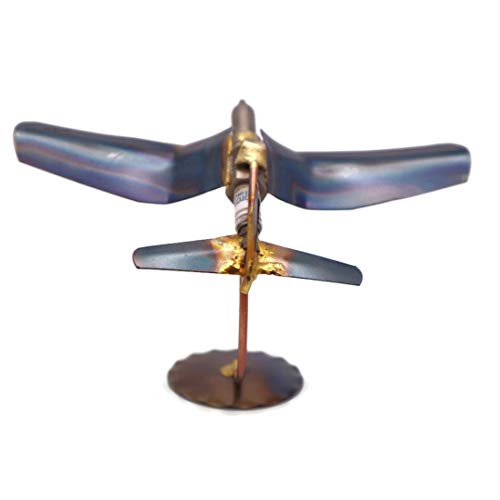 Corsair Collectible Handmade Metal Art Figurine, Desk Accessories, Trophy, Boss Gift, Home Office Décor, Aircraft - style: Corsair