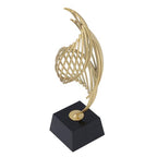 Spiral Mesh Sculpture Gold Abstract Art Decor Modern Luxury Home Decoration Desk Shelf Figurines 10.2 Inch for Living Room Bedroom Office (Black) - size: Black