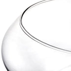 ZENFUN 2 Pack Glass Vase Bowl, 6"/ 8" Wide Mouth Flower Vase Round Terrarium, Glass Hydroponic Planter Floral Container Clear Fish Bowl for Table Centerpiece, Wedding Event, Home Decoration