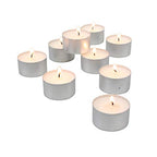 Stonebriar Unscented Long Burning White Tealight Candles, Bulk Pack, 6-7 Hour Burn Time, Smokeless Tealights for Parties, Weddings, Home, 50 Count - size: 1 Pack 50