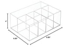 iDesign 5-Section Divided Vanity Organizer for Cosmetic Storage - Clear - size: (Pack of 1)