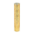 WGVI Hurricane Candle Holder Sleeve, W: 2.5", Ht: 14", Gold Speckled Glass Cylinder Open Both Ends, Chimney Tube Shade, 1 Piece - size: 2.5x14"H